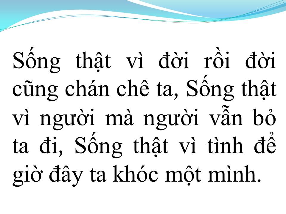 Lời bài hát SỐNG GIẢ