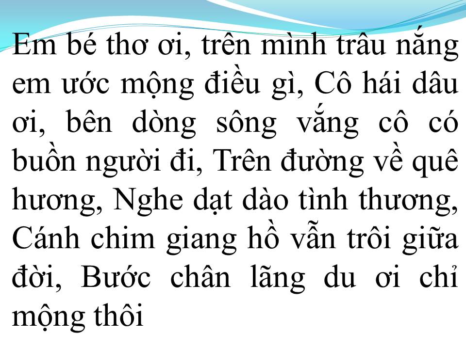 Lời bài hát NẮNG LÊN XÓM NGHÈO