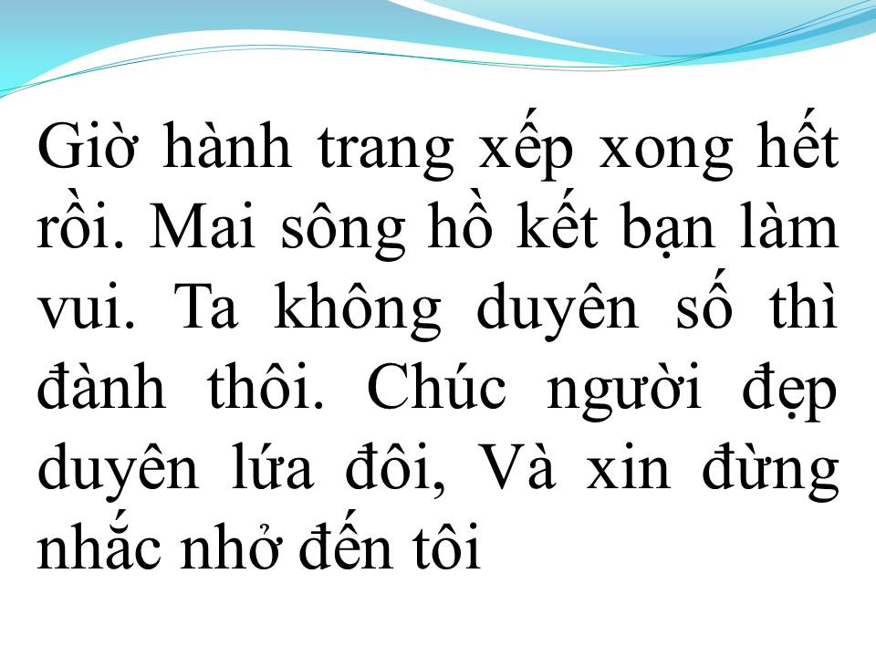 Lời bài hát THIỆP HÔNHG BÁO TIN