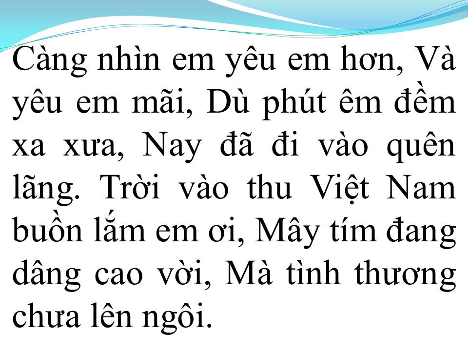 Lời bài hát TÌNH BƠ VƠ