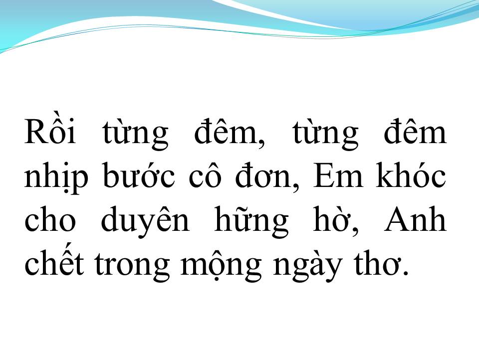 Lời bài hát TÌNH BƠ VƠ