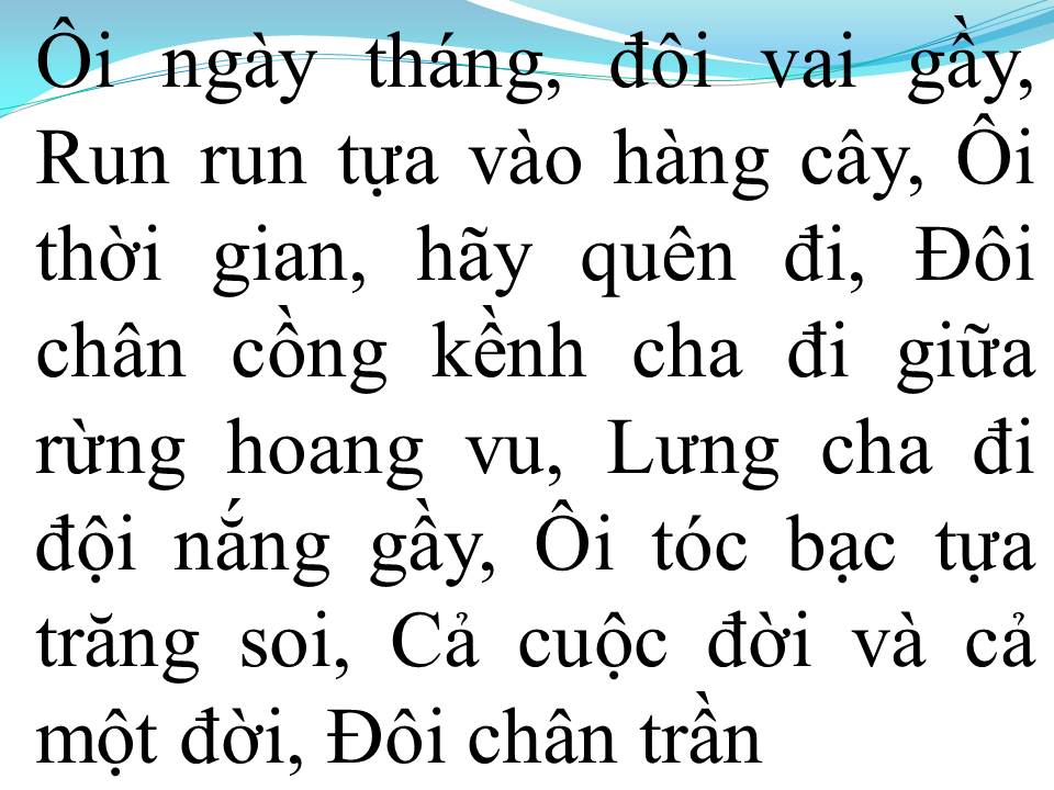 Lời bài hát ĐÔI CHÂN TRẦN
