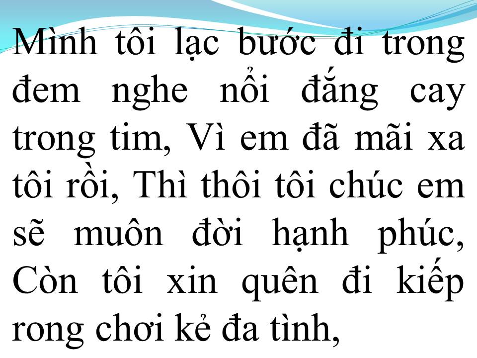 Lời bài hát KẺ ĐA TÌNH