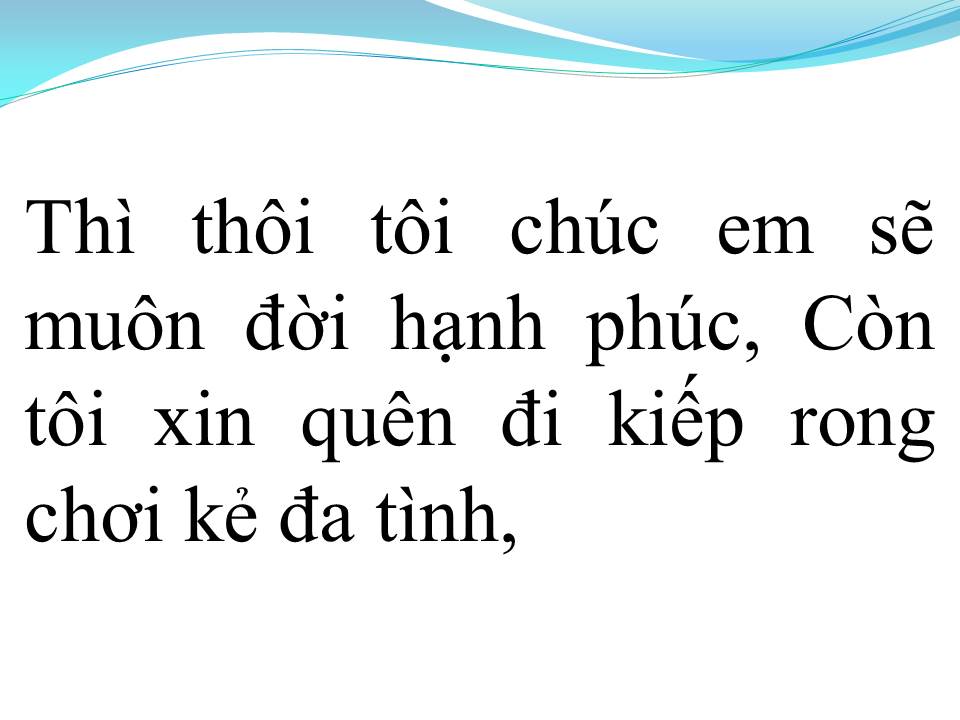 Lời bài hát KẺ ĐA TÌNH