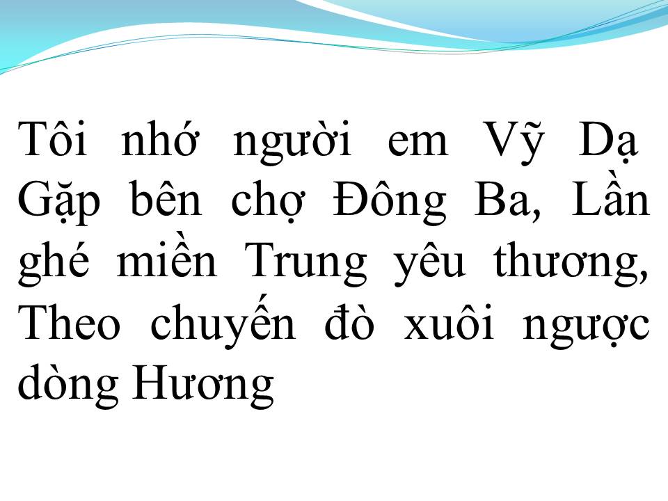 Lời bài hát NGƯỜI EM VỸ DẠ