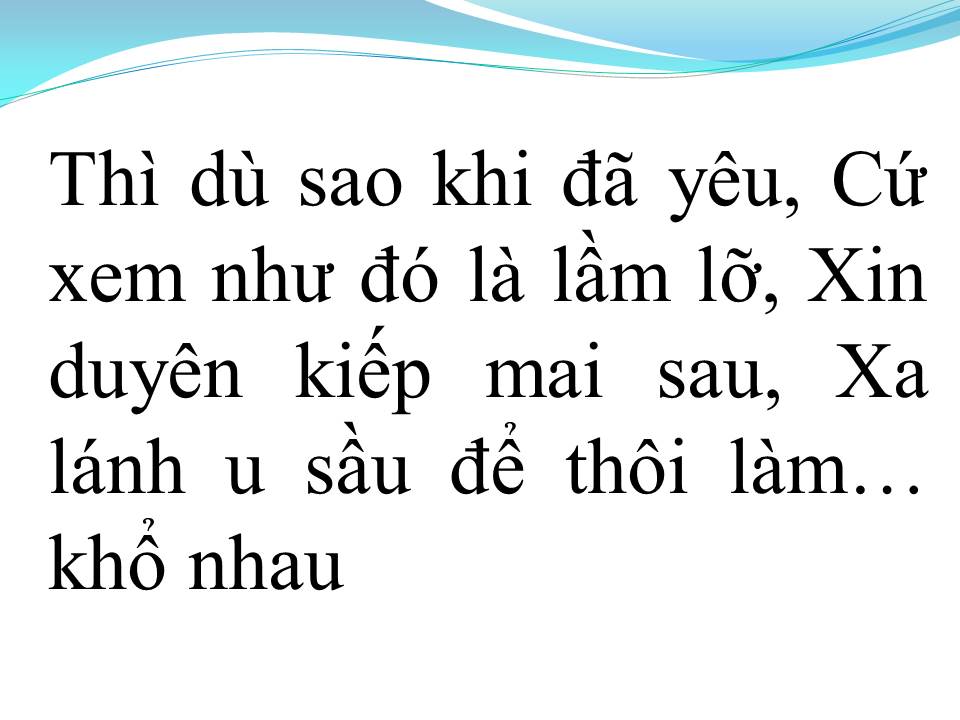 Lời bài hát LÊNH ĐÊNH PHẬN BUỒN