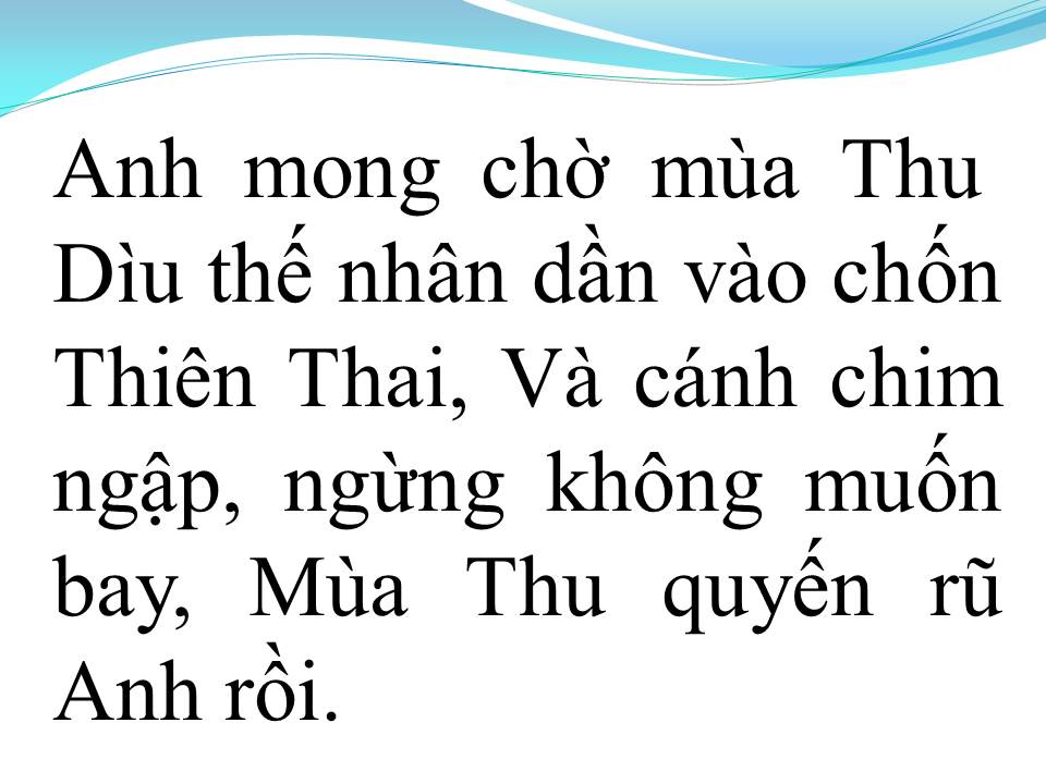 Lời bài hát THU QUYẾN RŨ