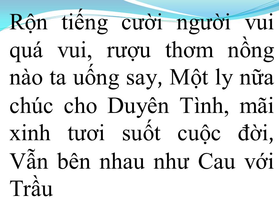 Lời bài hát ĐÁM CƯỚI NHƯ MƠ