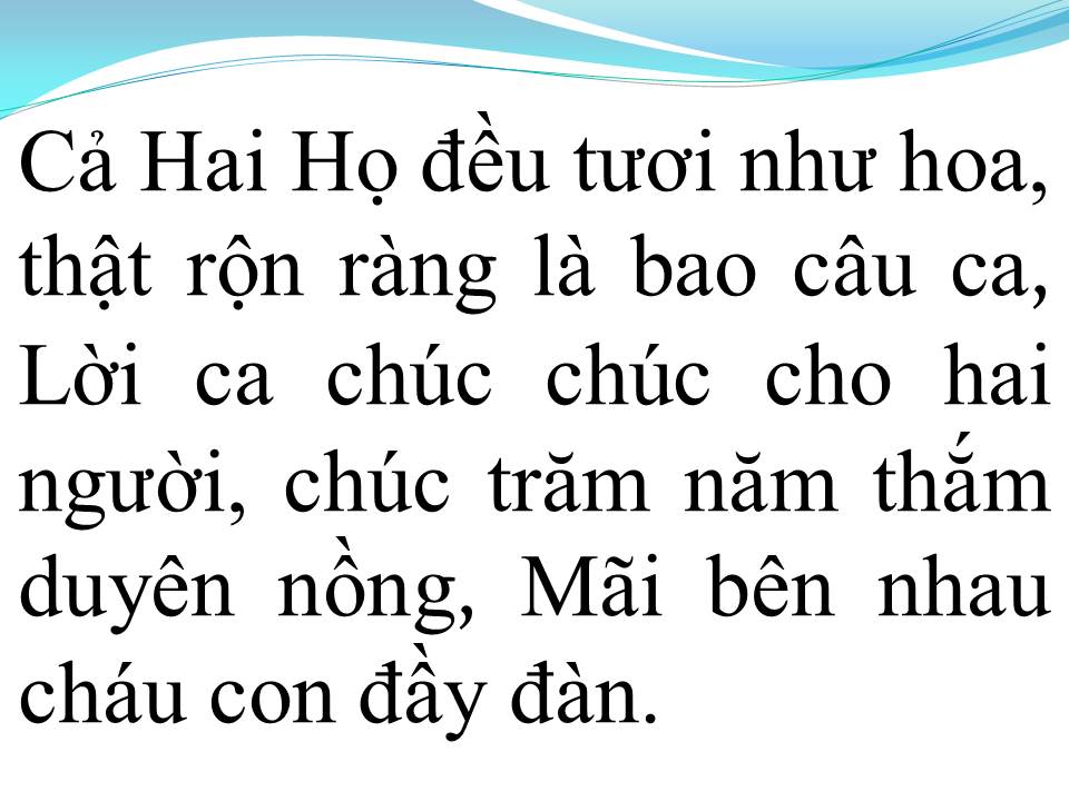 Lời bài hát ĐÁM CƯỚI NHƯ MƠ