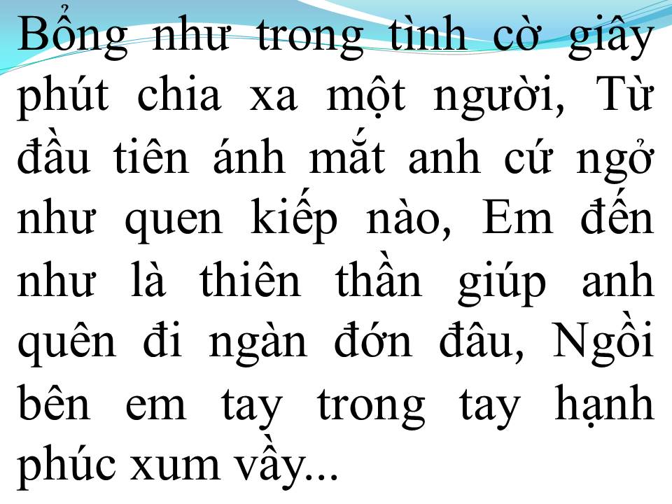 Lời bài hát TỪ TRÊN TRỜI RƠI XUỐNG