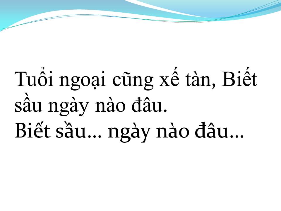 Lời bài hát SẦU ĐÂU QUÊ NGOẠI