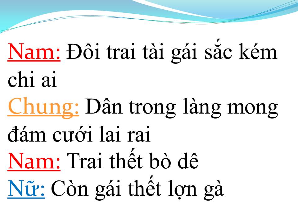 Lời bài hát TRAI TÀI GÁI SẮC