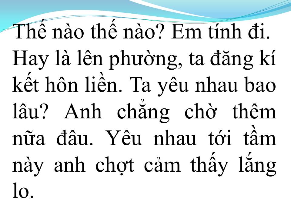Lời bài hát MÌNH CƯỚI NHAU ĐI