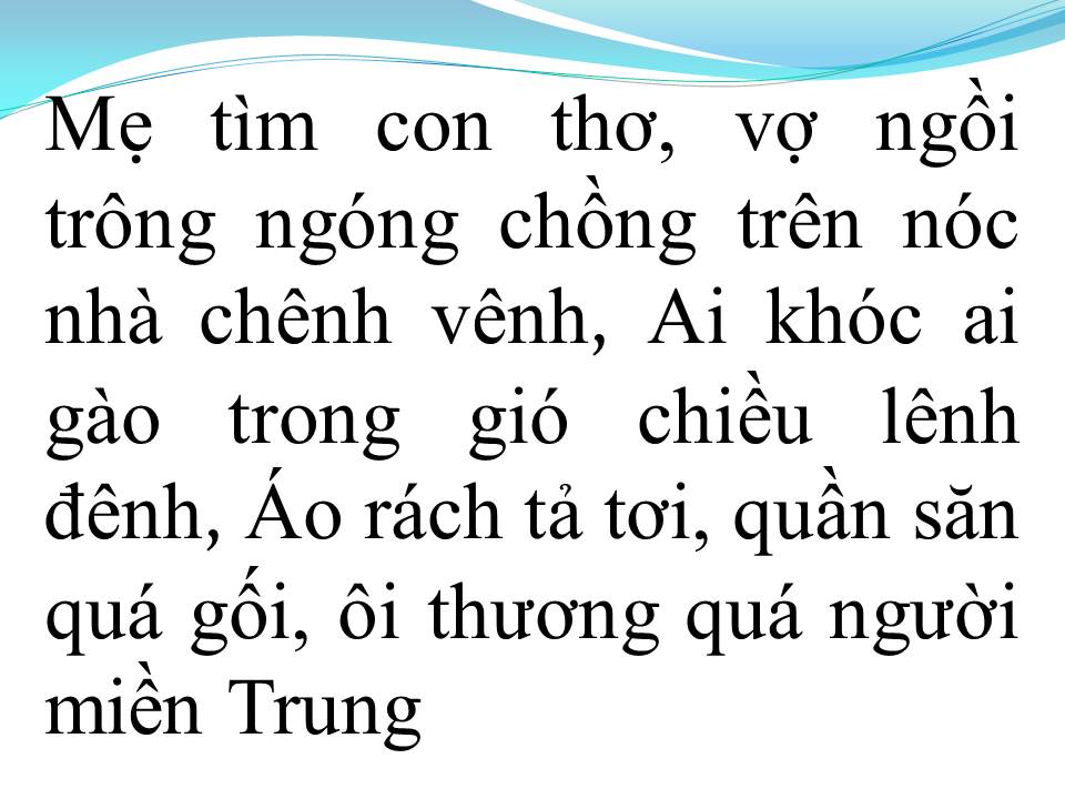 Lời bài hát THƯƠNG LẮM MIỀN TRUNG ƠI