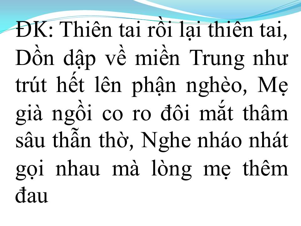 Lời bài hát THƯƠNG LẮM MIỀN TRUNG ƠI