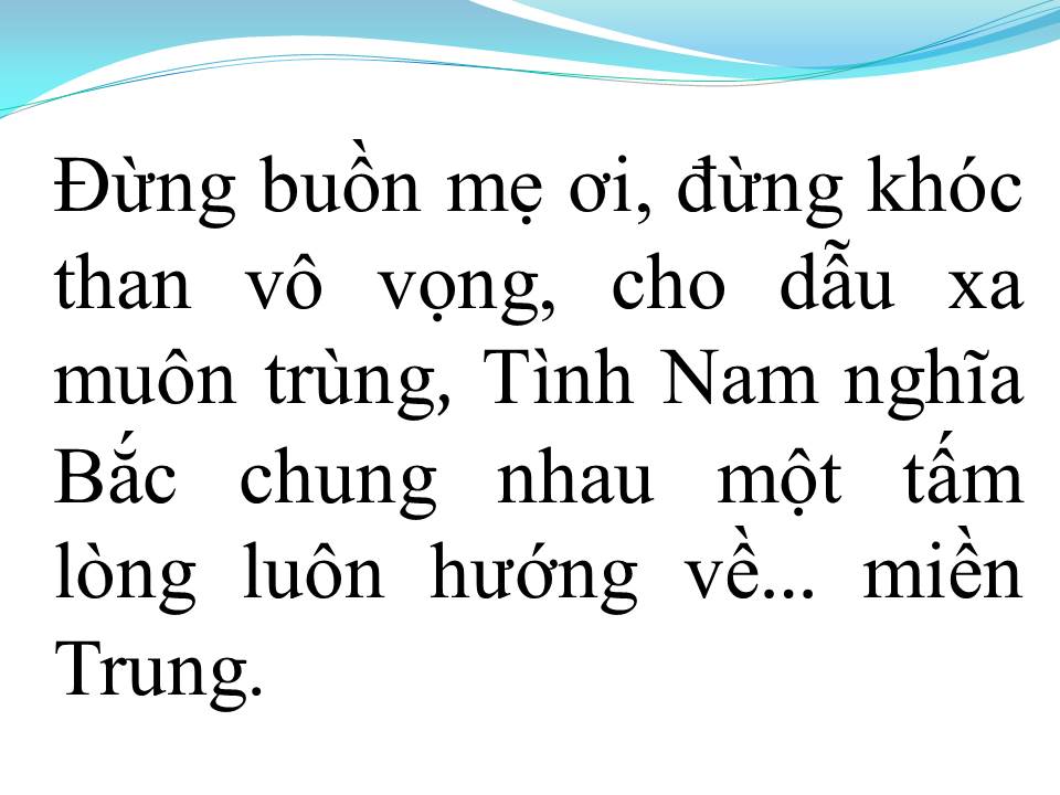 Lời bài hát THƯƠNG LẮM MIỀN TRUNG ƠI