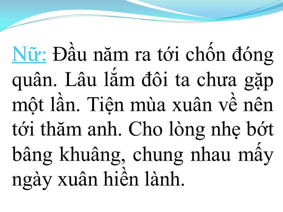 Lời bài hát NGÀY XUÂN THĂM NHAU