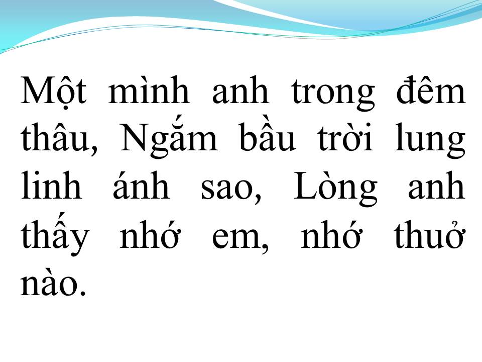 Lời bài hát CHỜ EM TRONG ĐÊM