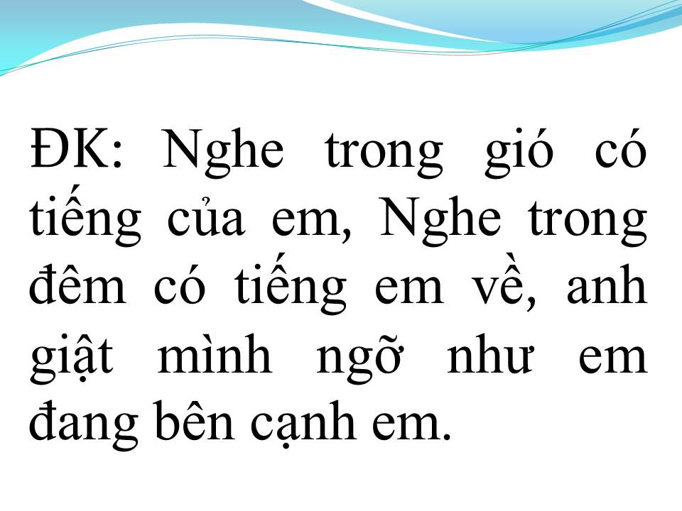 Lời bài hát CHỜ EM TRONG ĐÊM