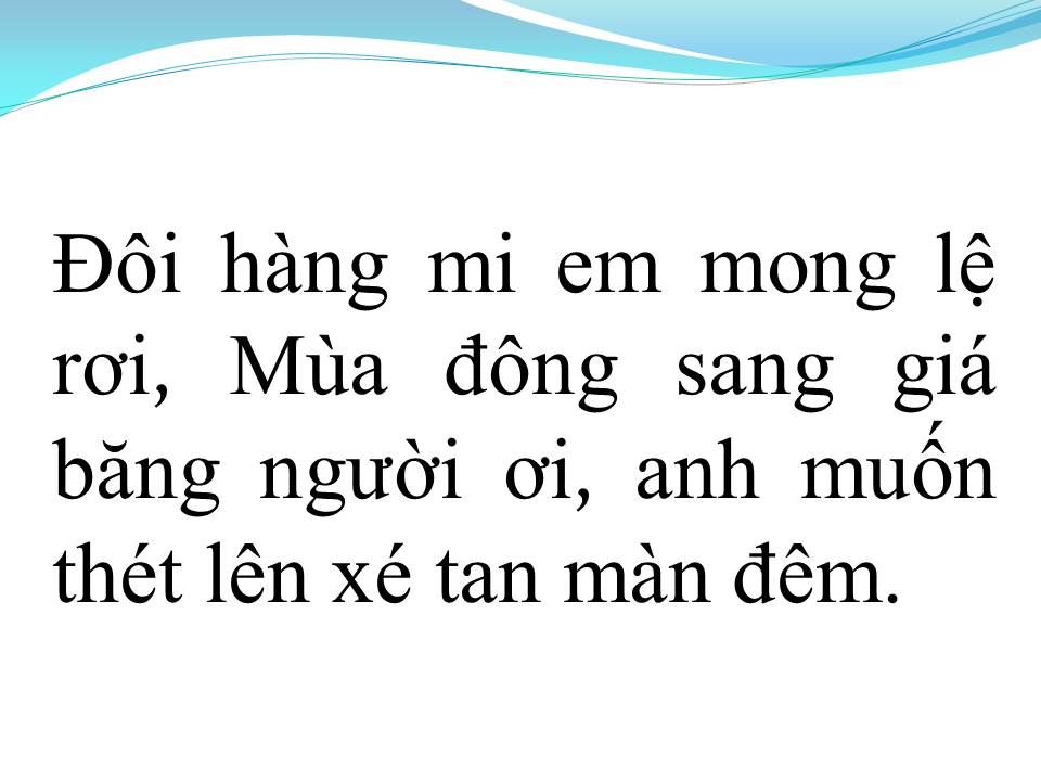 Lời bài hát CHỜ EM TRONG ĐÊM