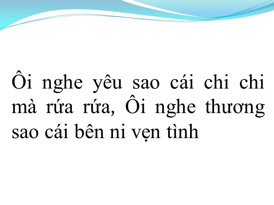 Lời bài hát YÊU CÁI MẶN MÀ