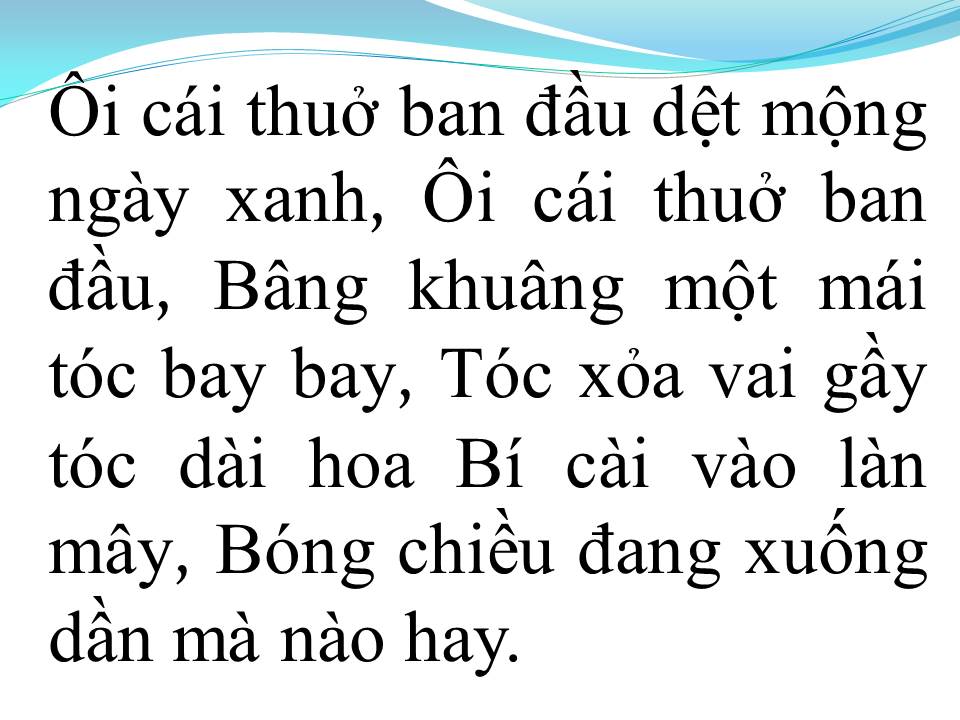 Lời bài hát MÀU HOA BÍ