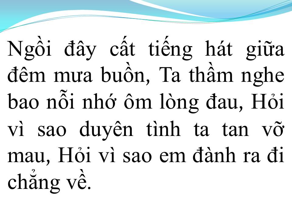 Lời bài hát HY VỌNG MONG MANH