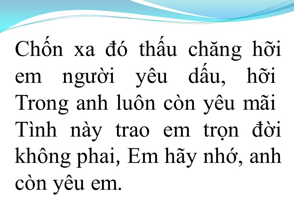 Lời bài hát HY VỌNG MONG MANH