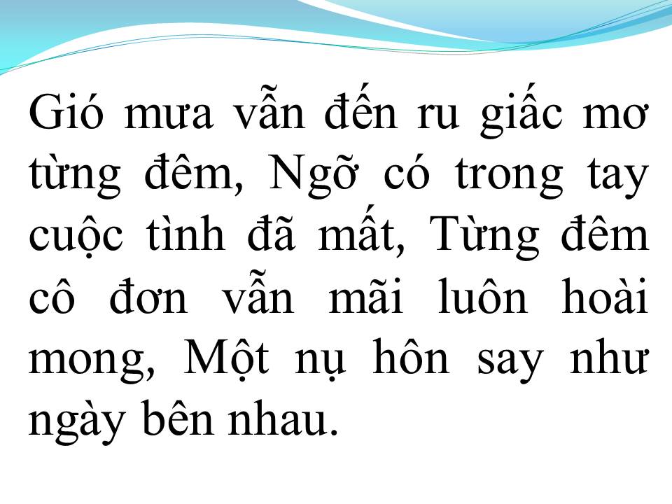 Lời bài hát HY VỌNG MONG MANH