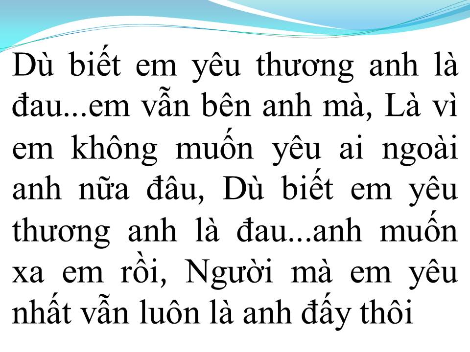 Lời bài hát YÊU ĐI RỒI ĐAU
