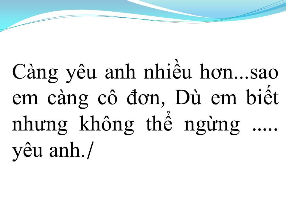 Lời bài hát YÊU ĐI RỒI ĐAU
