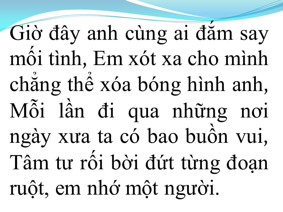 Lời bài hát ĐỨT TỪNG ĐOẠN RUỘT