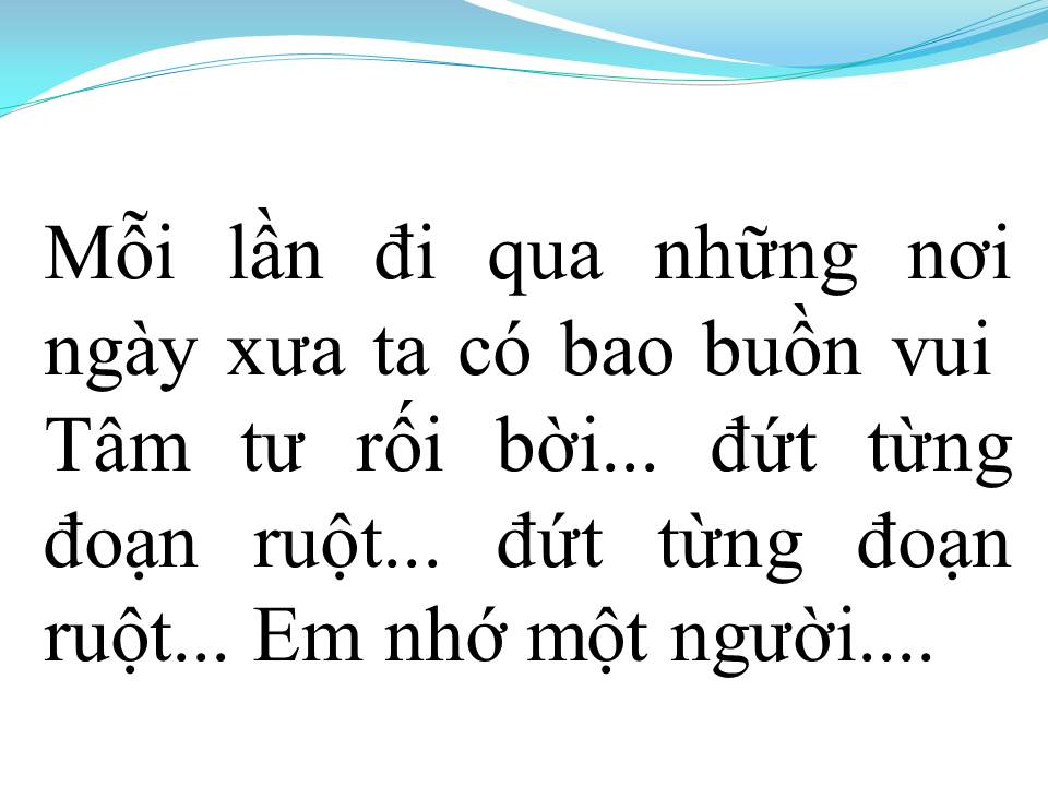 Lời bài hát ĐỨT TỪNG ĐOẠN RUỘT