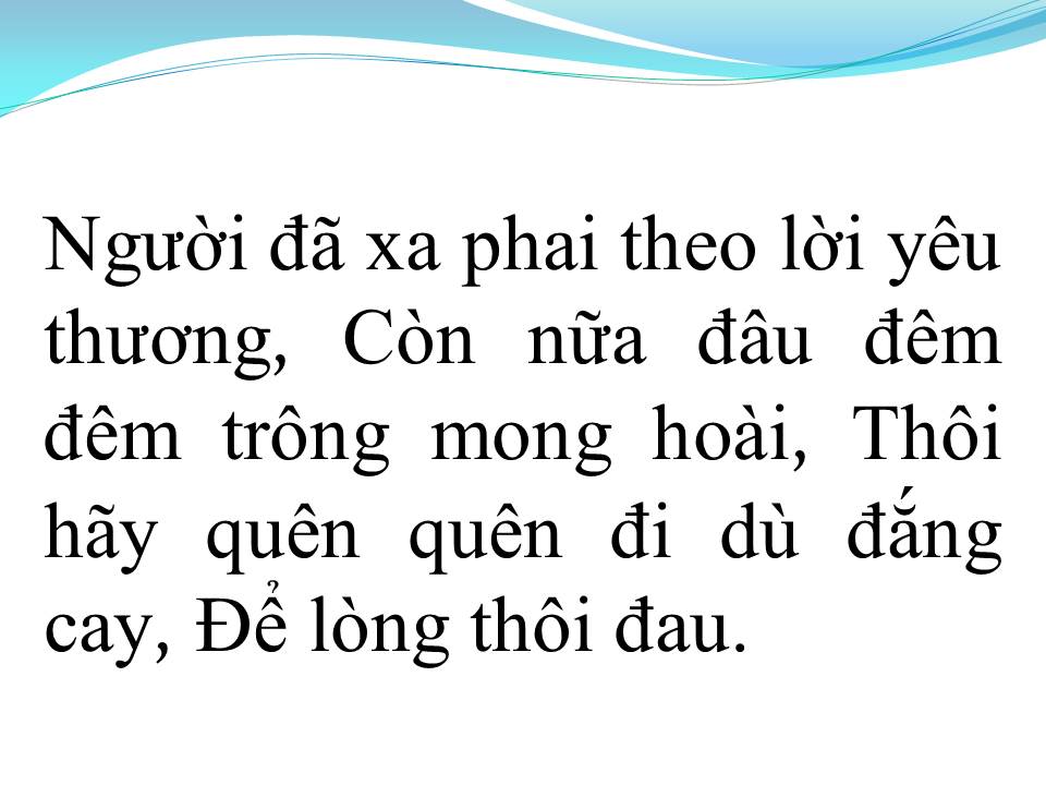 Lời bài hát NGƯỜI ĐÃ XA