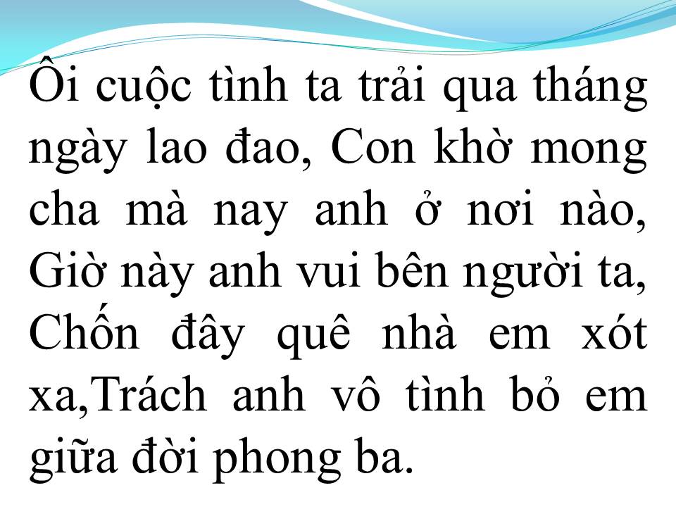 Lời bài hát TÌM CHỒNG
