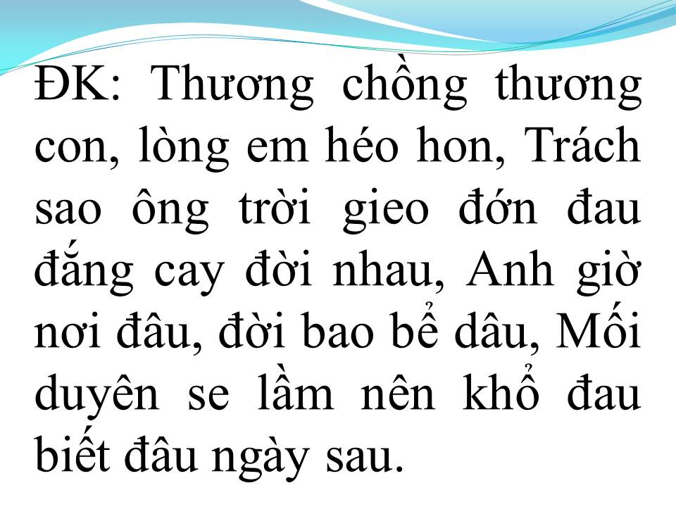Lời bài hát TÌM CHỒNG