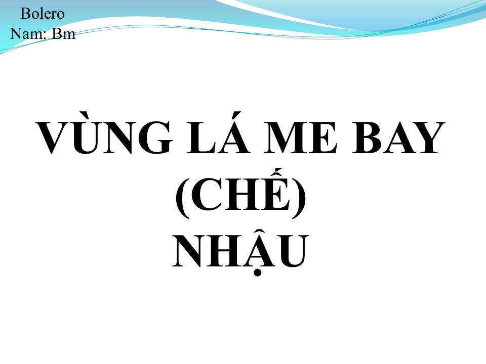 Lời bài hát VÙNG LÁ ME BAY (CHẾ)