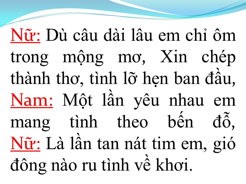 Lời bài hát TÌNH THEO BẾN ĐỖ