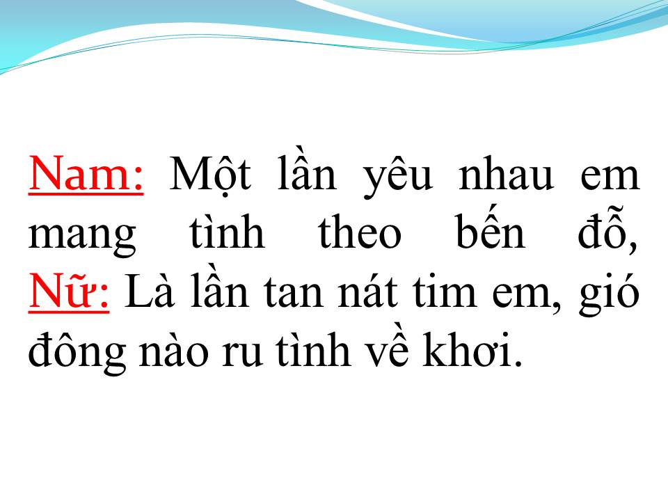 Lời bài hát TÌNH THEO BẾN ĐỖ