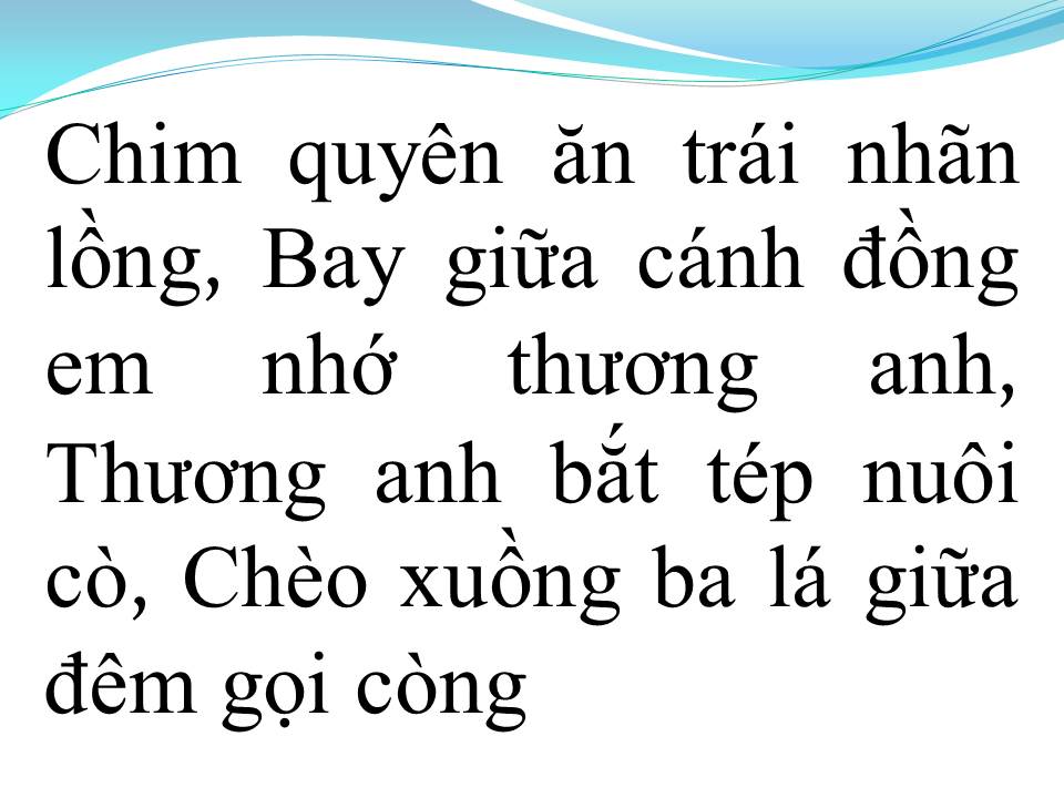 Lời bài hát MÁI TRANH NGHÈO