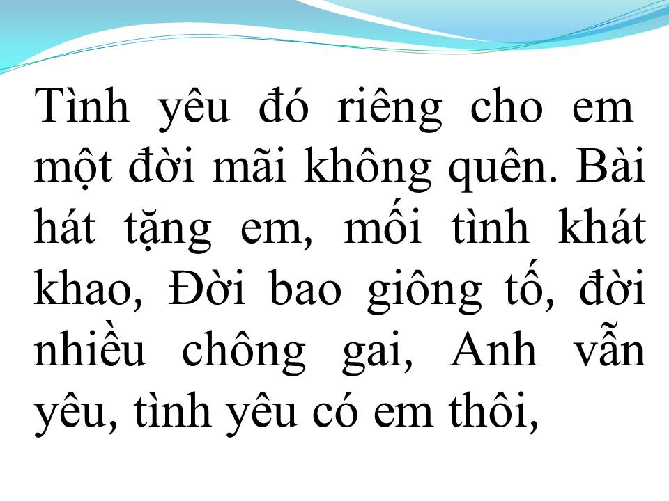 Lời bài hát MÃI MÃI
