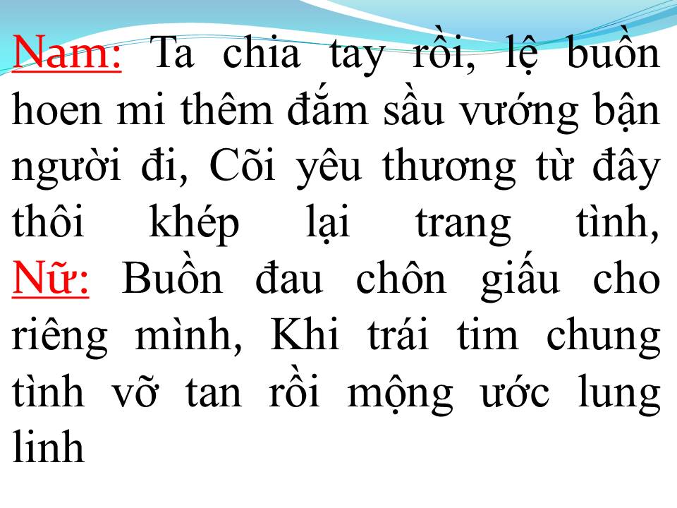 Lời bài hát XA RỒI NGÀY XƯA
