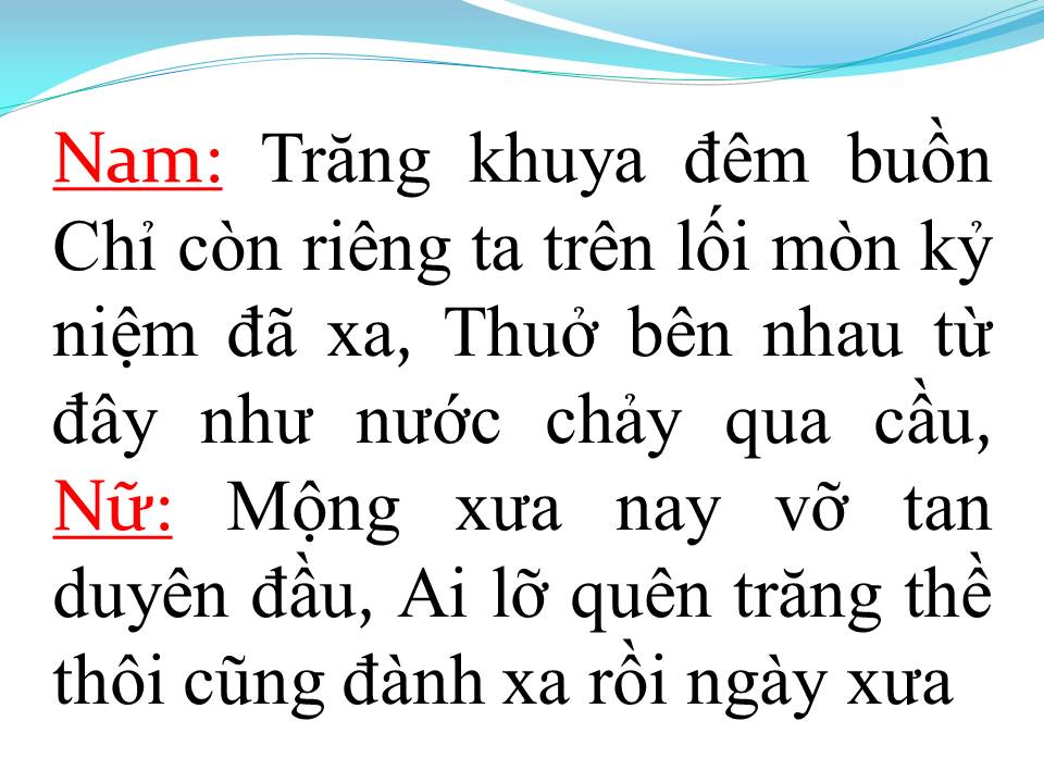 Lời bài hát XA RỒI NGÀY XƯA