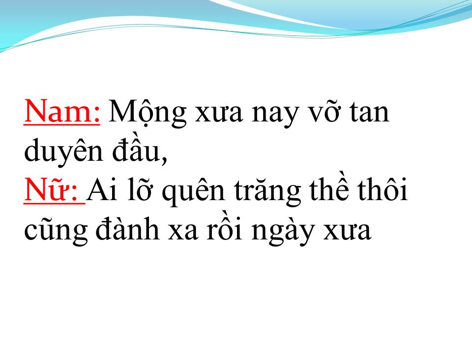 Lời bài hát XA RỒI NGÀY XƯA