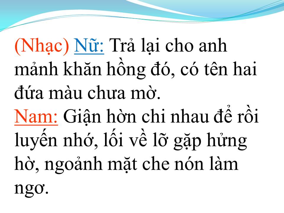 Lời bài hát HAI ĐỨA GIẬN NHAU (TÂN CỔ)