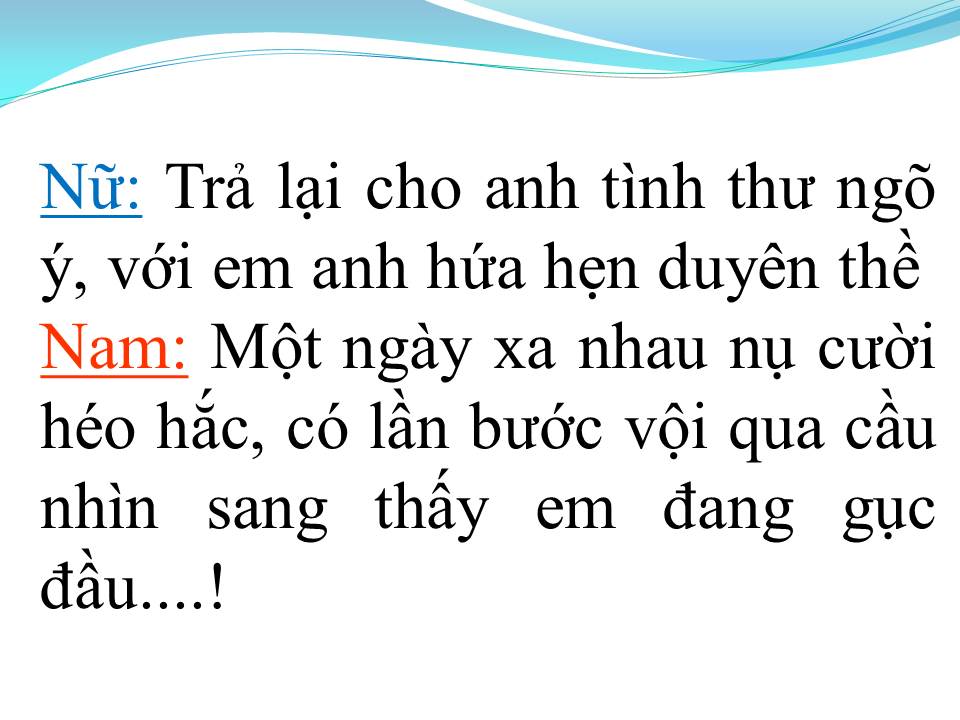 Lời bài hát HAI ĐỨA GIẬN NHAU (TÂN CỔ)