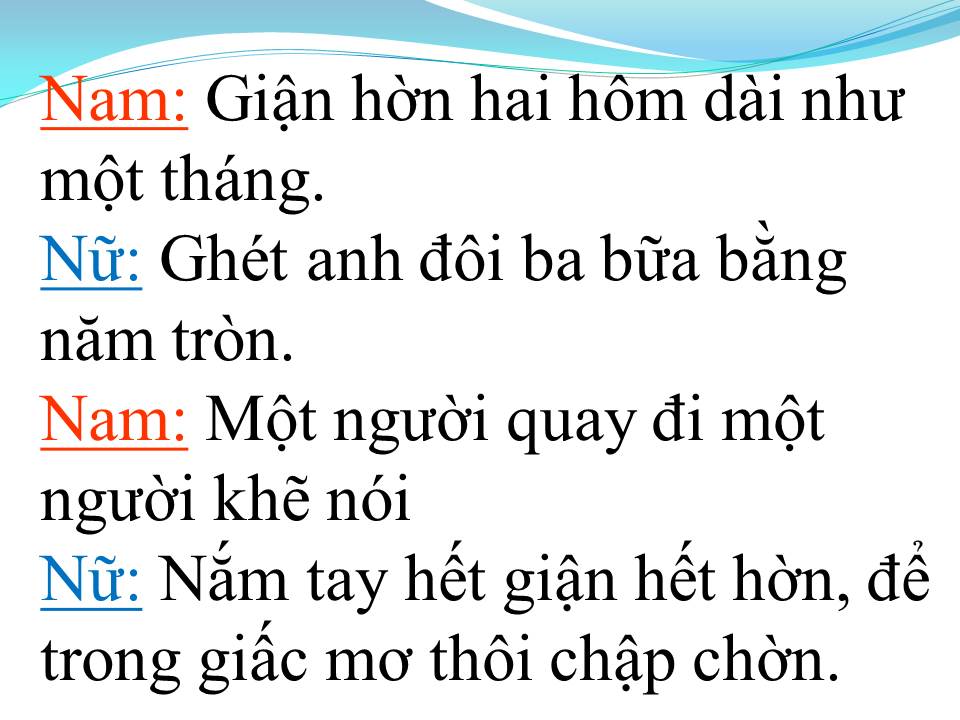 Lời bài hát HAI ĐỨA GIẬN NHAU (TÂN CỔ)