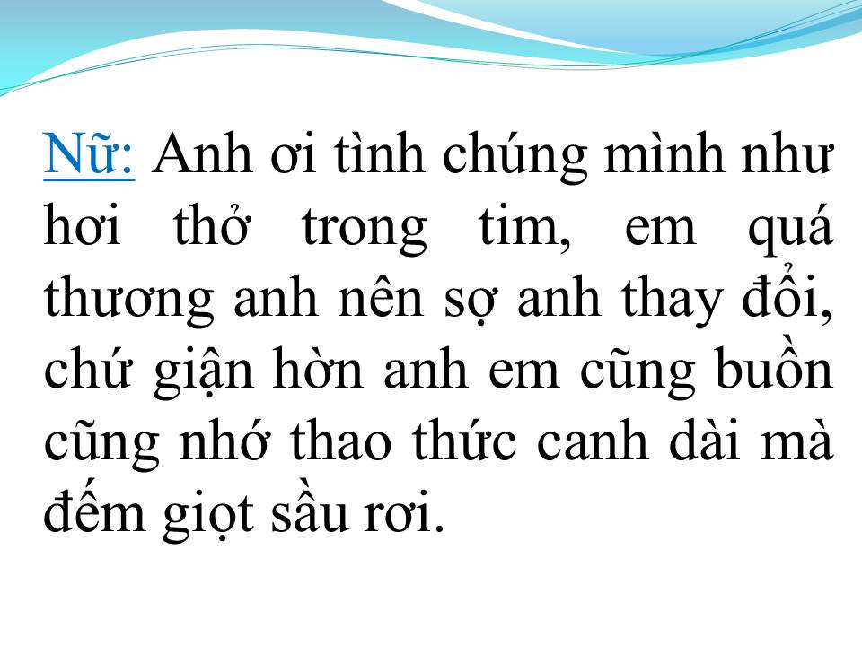 Lời bài hát HAI ĐỨA GIẬN NHAU (TÂN CỔ)