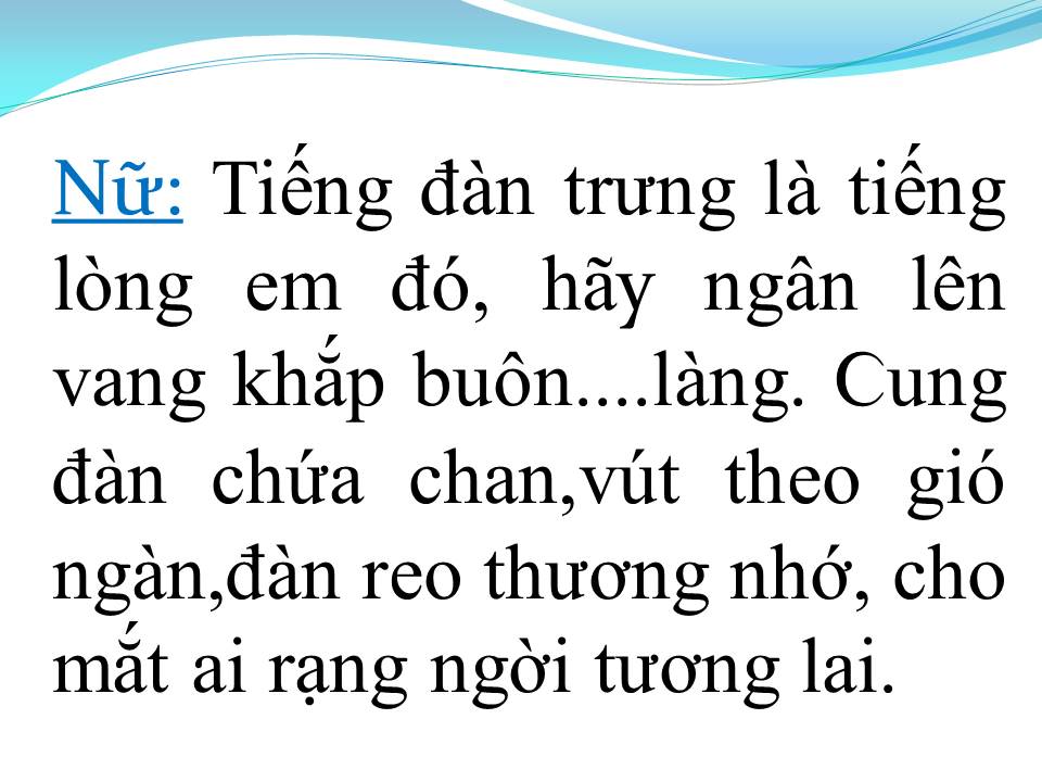 Lời bài hát CUNG ĐÀN MỚI (TÂN CỔ)