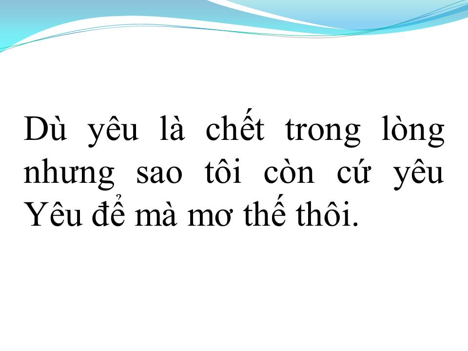 Lời bài hát ĐỜI TÔI CHỈ MỘT NGƯỜI